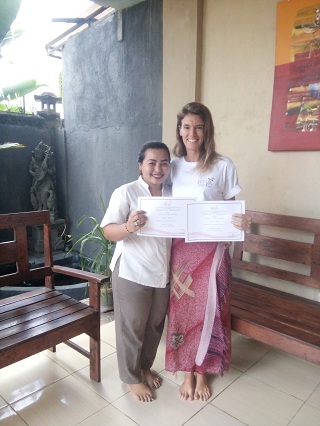 Reeva Bali Spa School Student